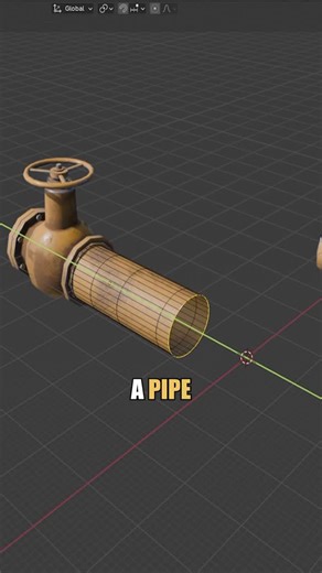 wisefrog on Instagram: "This Blender Pipe Trick Changes Everything #blender #3dmodelling #blendertutorial #blendercommunity #blender3d"