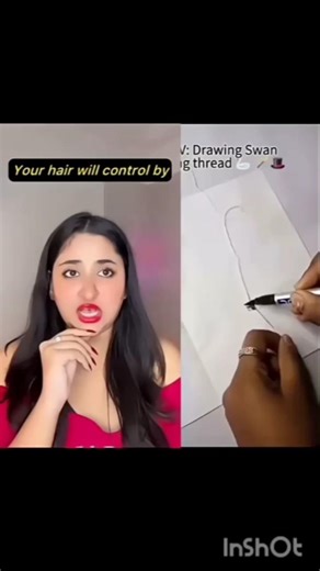 my friend Tina control my hair to farewell #shortvideo #viral