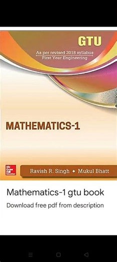 Mathematics -1/gtu/BE/sem-1/engineering book pdf