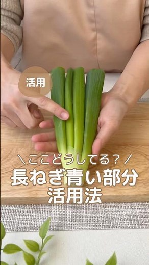 『長ネギの青い部分の活用法』#暮らしの知恵 #野菜の栄養 #野菜長持ち #キッチンハック