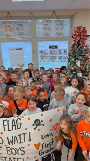 17K views · 284 reactions | HOIST THE FLAG — NO TIME TO WAIT! ‍☠️⚡️ Our Pirate boys are LOCKED IN, FIRED UP, and READY for STATE — and this whole town is buzzing! The energy is electric, the stands will be shaking, and Wheelersburg is READY to make some noise. Let’s ride this wave all the way to the championship! 李 LET’S GO PIRATES! Love, 1st Grade #GoBurg #StateBound #PirateEnergy #PiratePride | Wheelersburg Elementary | Facebook