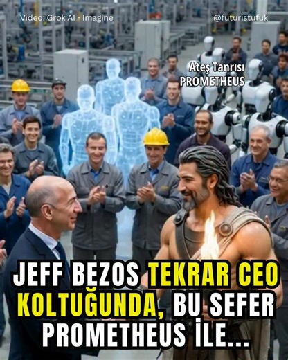 Jeff Bezos Tekrar CEO Koltuğunda, Bu Sefer Sanayi Zekası Prometheus ile… Bezos, Amazon’dan ayrıldıktan sonra ilk kez yeniden “operasyonel” koltuğa dönüyor. New York Times ve diğer kaynaklara göre Bezos, Project Prometheus (kısaca Prometheus) adlı yeni yapay zekâ girişiminde kurucu ortak ve eş CEO rolünü üstleniyor. Şirket, mühendislik ve üretim için yapay zekâ geliştirmek üzere 6,2 milyar dolar fon toplamış durumda ve şimdiden yaklaşık 100 kişilik üst düzey bir ekibi bünyesine çekti. Prometheus’