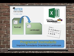 Visual Basic Excel #12-1 Imprimir el formulario en orientación Horizontal (#Landscape)