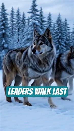 Wolves Walking in Lines Isn't About Snow #shorts
