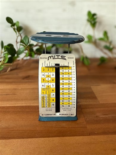 Vintage 1950s Mite Postal Scale - B-T Company Milwaukee, WI - Etsy