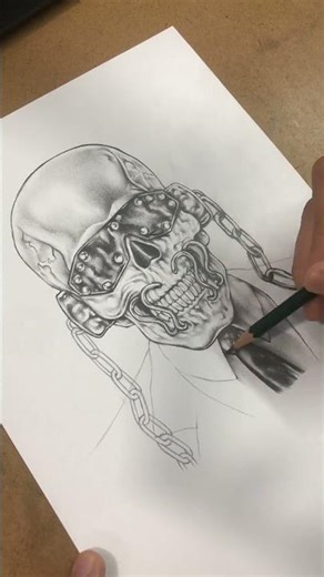 Megadeth’s Vic rattlehead drawing