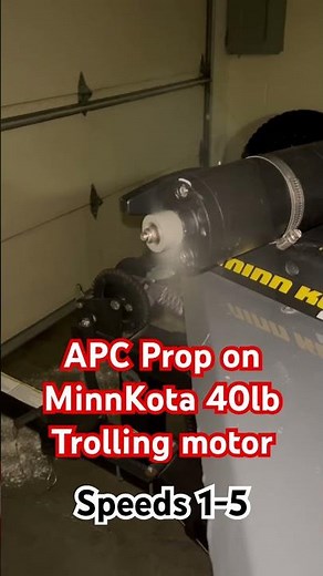 APC Prop on 40lb Minn Kota Trolling Motor. Bass Tracker Pro 170