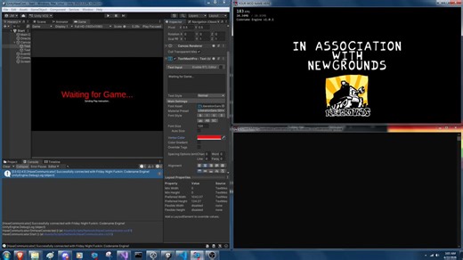 Got bored tonight and decided to make a basic thing that bridges a Unity game to Friday Night Funkin! If you have like an external game with your FNF mod, you could use this to communicate to the main mod or communicate with the game like what level to go to, etc