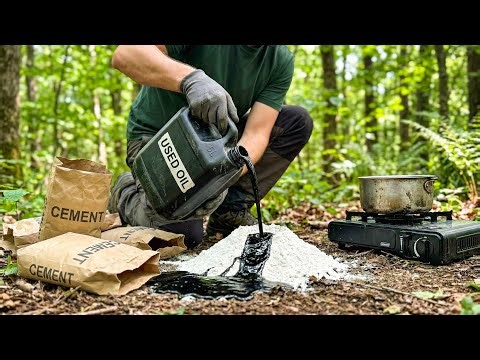 No Gas, No Wood! Homemade free energy from used oil - cement (millions of people don't know about it