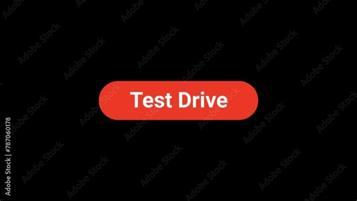 Test drive Button click Animation with Transparent Background