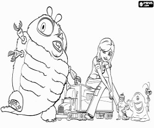 Monstros vs Alienigenas para colorir e imprimir