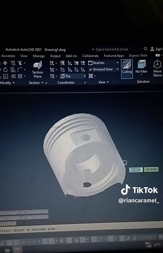 Membuat Desain Piston Menggunakan Software AutoCAD