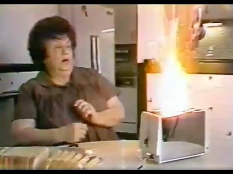 'Have you saved any of this satanic toast?' Toaster From Hell segment on Today Show circa 1988