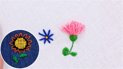Embroidery Techniques for Easy Flowers