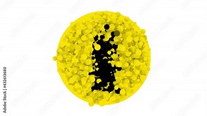 Black Plastic bottle for liquid laundry detergent, bleach, dishwashing liquid or another cleaning agent icon isolated on white background. 4K Video motion graphic animation