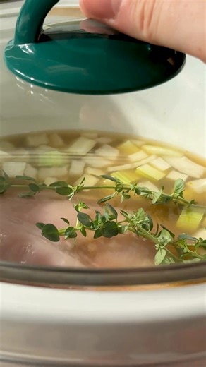 It's soup season! Satisfy the family with our Slow Cooker Chicken & Mini Pierogy Stew! 🍲 | Mrs. T's Pierogies