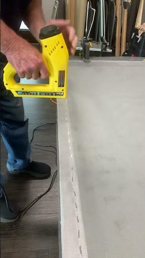 How to stretch screen on a wood frame #protips #diy #howto