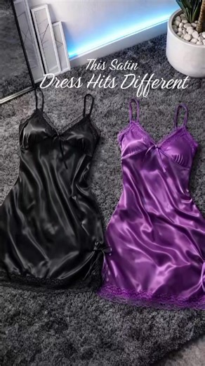 This Satin Dress Stands Out