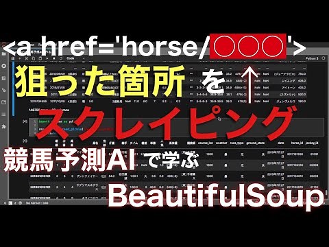 【第7回】Pythonで馬の過去成績データをスクレイピングする【機械学習】