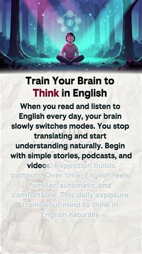 Train Your Brain to Think in English 💭 | Reading & Listening Practice #learnenglish