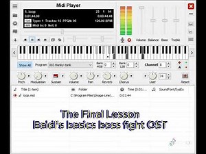 The FINAL LESSON Baldi's Básics (boss fight) OST