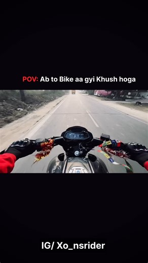 UK08NS_Rider on Instagram: "Bike ki khushi 😁🥺 Day 03/30 1k followers challenge 🖤 . . . . . #nsbike #reeltab #instagram #explorer #trendingreels♥️"