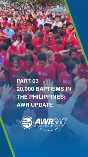 AWR celebrated 20,000 baptisms across the Philippines, including 1,600 on a single day in Northern Luzon. Discover how God is working through AWRFM 89.1 in Manila and beyond. Watch this inspiring report. Explore more at awr.org. Watch the full report here: www.youtube.com/watch?v=QAaPGZVPlgk&t=1s #AWR360 #BroadcastToBaptism | Adventist World Radio