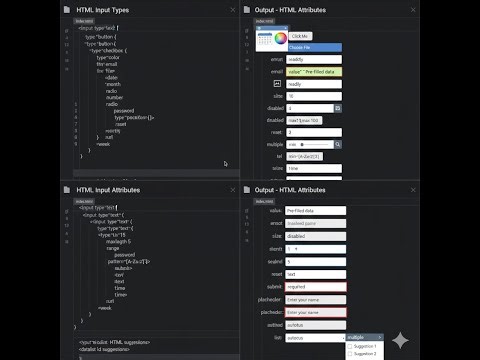 html part 23. (form input types)