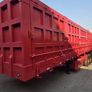 [Hot Item] 3/4/5 Axis Mechanical Suspension Heavy Cargo Grain Transportation Hydraulic Truck Semi-Trailer Tipping Bucket