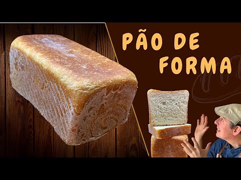 PÃO DE FORMA: receita clássica do pão quadradinho, mas feito em casa e muito saboroso !!!