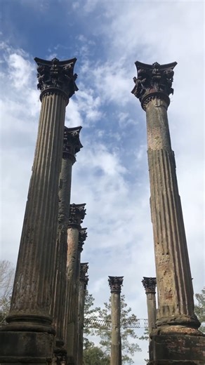 These massive columns are all that remain to mark the site of Mississippi's largest plantation, called Windsor. Completed in 1861, the mansion sat at the center of a 2,600-acre farming operation where enslaved people were forced to labor for the benefit of the Daniell Family. The 23,000 square foot mansion cost $175,000 to build and had 23 rooms where the family regularly entertained various guests and dignitaries who were visitors to this plantation along the Mississippi River. One of them was 