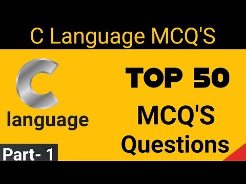 Part-1 C MCQs | C Language mcq questions and answers | Top 50 MCQ's in c | BCA | Lurn today
