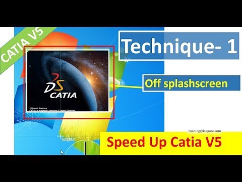 Speed up CATIA V5 || CATIA Loads Fast || Technique 1