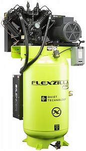 Flexzilla FS07V080Y1 Air Compressor With Silencer, Stationary