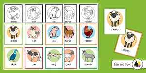 Farm Animals Matching Game