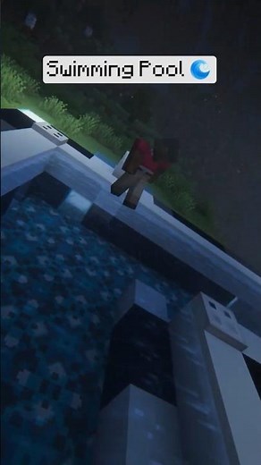 Minecraft Next Level Pool Design Tutorial 🌊 #minecraft #minecraftbuilding