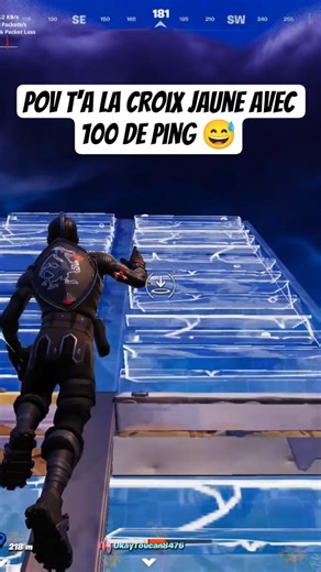 pov mon ping 😅 code puget ✅ #fortnite #gaming #shortvideo
