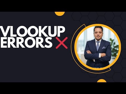 VLOOKUP Errors in Excel and How to Fix Them