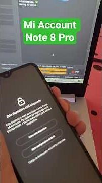 Desbloqueio Conta Mi Redmi Note 8 Pro 2026 Semi Definitivo
