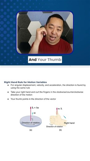Right Hand Rule in Rotational Motion Explained in 37 Seconds