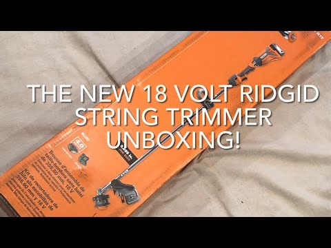The Flipping Idiot vs the New 18 Volt Ridgid String Trimmer!