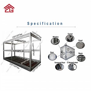 [Hot Item] Folding Smart Rapid-Deploy Shelter System Waterproof & Fireproof Conatiner House Kits Steel Frame Prefab House