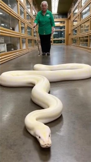 Elderly Woman Faces Giant Aggressive Python | Raw Mobile Footage 😨 #GiantPython #SnakeAttack