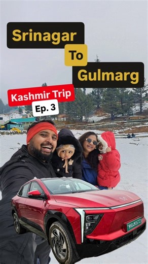 Abhishek Deshmukh on Instagram: "Mumbai to Kashmir Family Road Trip on #EV ! #MiniVlog 3...... Exploring Dal Lake, Shalimar Garden & reaching Gulmarg with a twist.....but like #Snowfall made our day as we gear up for the most difficult day ahead..... driving our #XEV9e towards Sonamarg & Ladakh !! . For full travel episodes, check out my YouTube channel @wandersane .....link in my Instagram Homepage. . . . . . . . #KashmirRoadTrip"