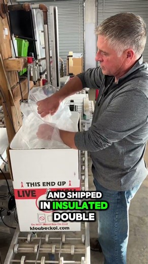 Ever wonder why we add ice packs to koi shipping boxes? #shorts