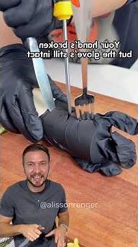 This is the indestructible rubber glove, puncture and tear resistant 🧤😮 Does it really work?