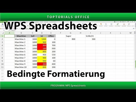 Bedingte Formatierung (WPS Spreadsheets)