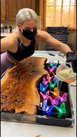 🦋My Kitchen has thousands of butterflies. #timelapse #design #homedecor