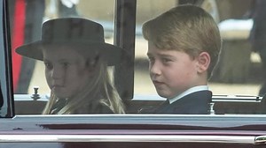 Prince George, Princess Charlotte at Queen's state funeral