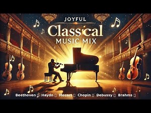Ultimate Joyful Classical Music🎶Mozart, Beethoven, Chopin, Haydn,Debussy&Brahms|Relax,Focus&Inspire